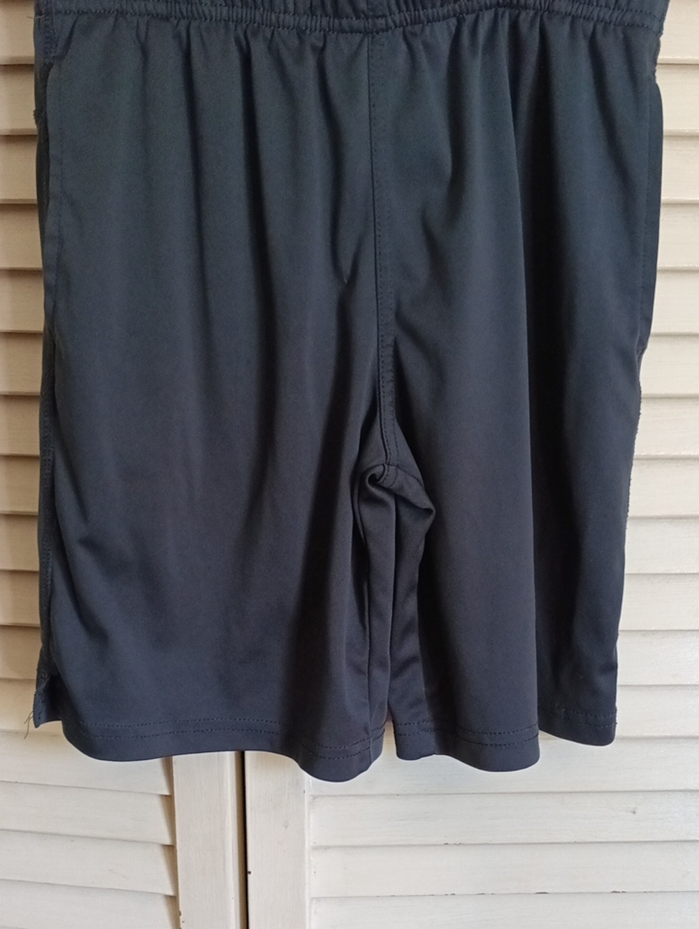 Athletic Works Black Kids Athletic Shorts with Elastic Waist
